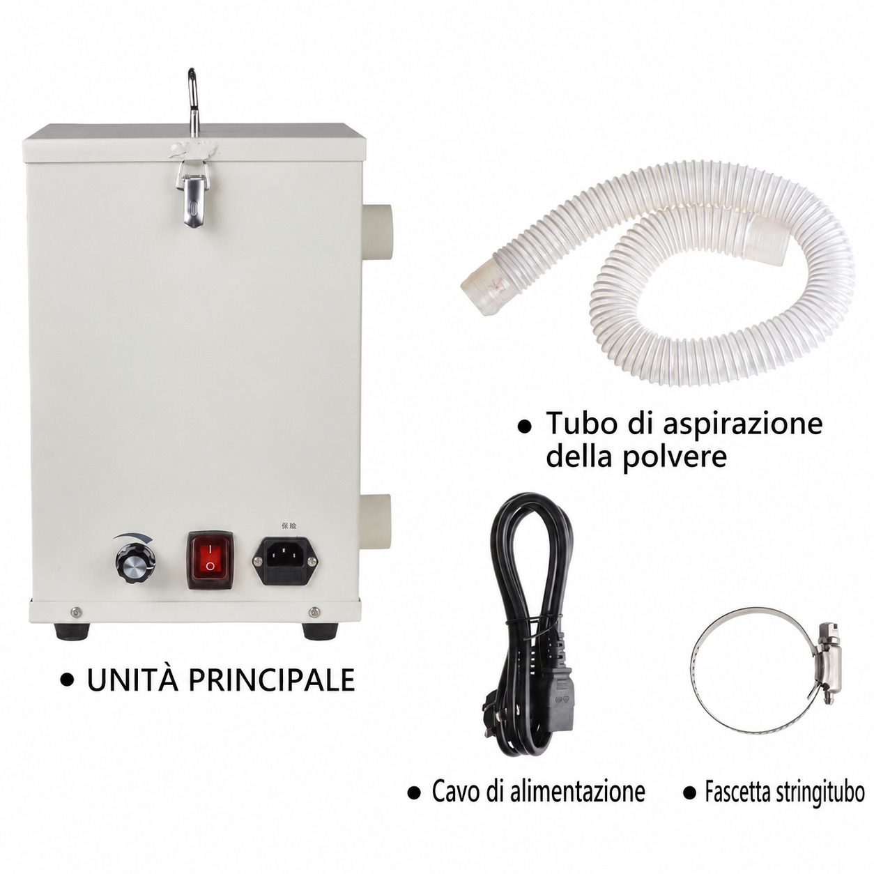 Aspirapolvere dentale/aspiratore per polveri da laboratorio odontotecnico Lizong LZ-XC 1000W Aspirapolvere dentale/aspiratore per polveri da laboratorio odontotecnico Lizong LZ-XC 1000W