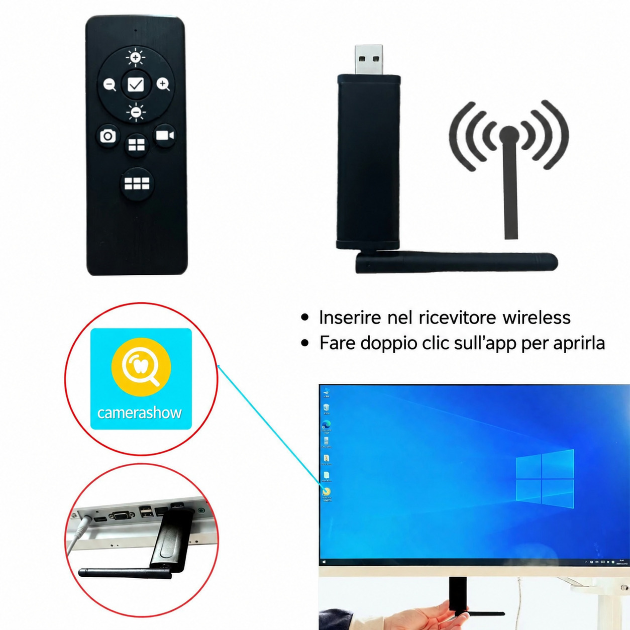 Lampada sala operatoria dentale a LED KY-P132 22 mm con videocamera wireless integrata Lampada sala operatoria dentale a LED KY-P132 22 mm con videocamera wireless integrata