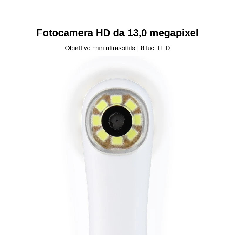 Telecamera intraorale wireless per odontoiatria MLG CF680, 1080P, con 8 luci LED Telecamera intraorale wireless per odontoiatria MLG CF680, 1080P, con 8 luci LED