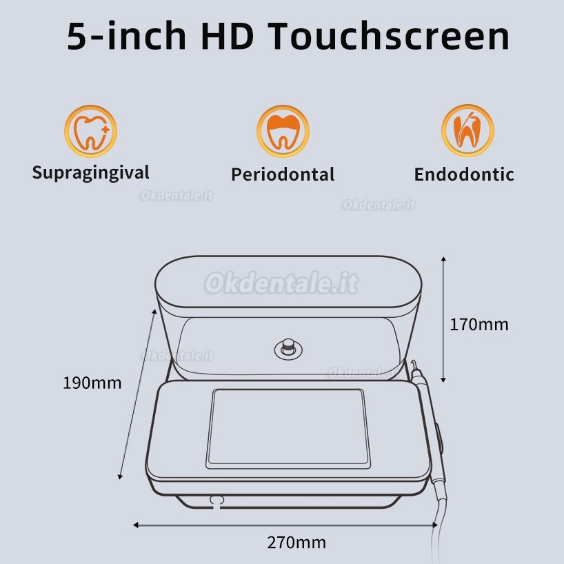 Ablatore ultrasonico dentale digitale PlusPower Vanta