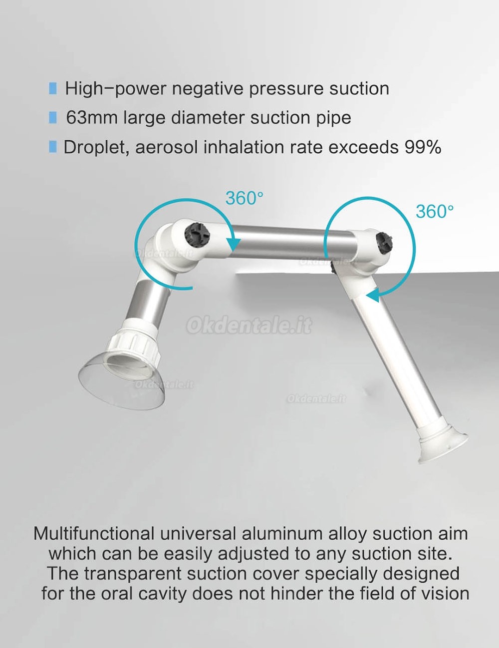 RUIWAN Dental External Oral Aerosol Suction Unit Machine with UV Disinfection RD90