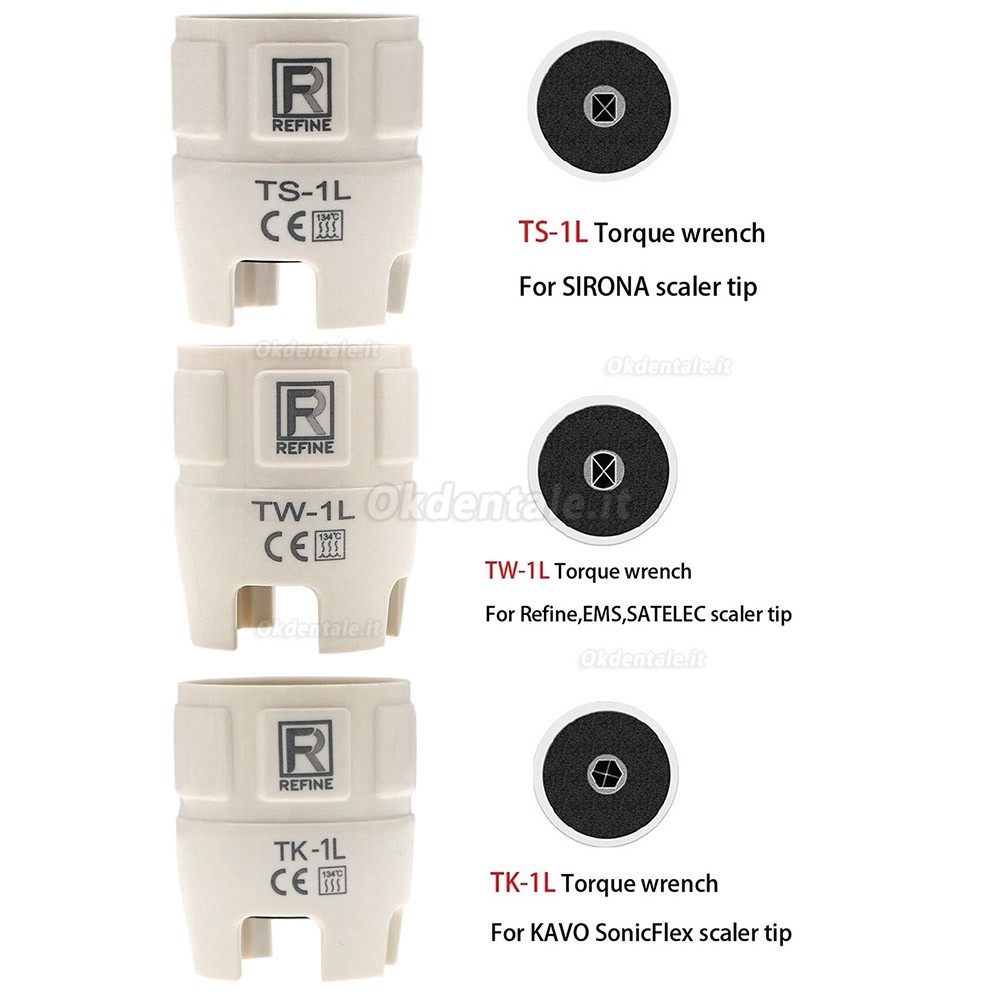 3 pezzi chiave dinamometrica Refine TK-1L/TW-1S/TS-1L adatta SATELEC EMS KAVO SonicFLEX SIRONA