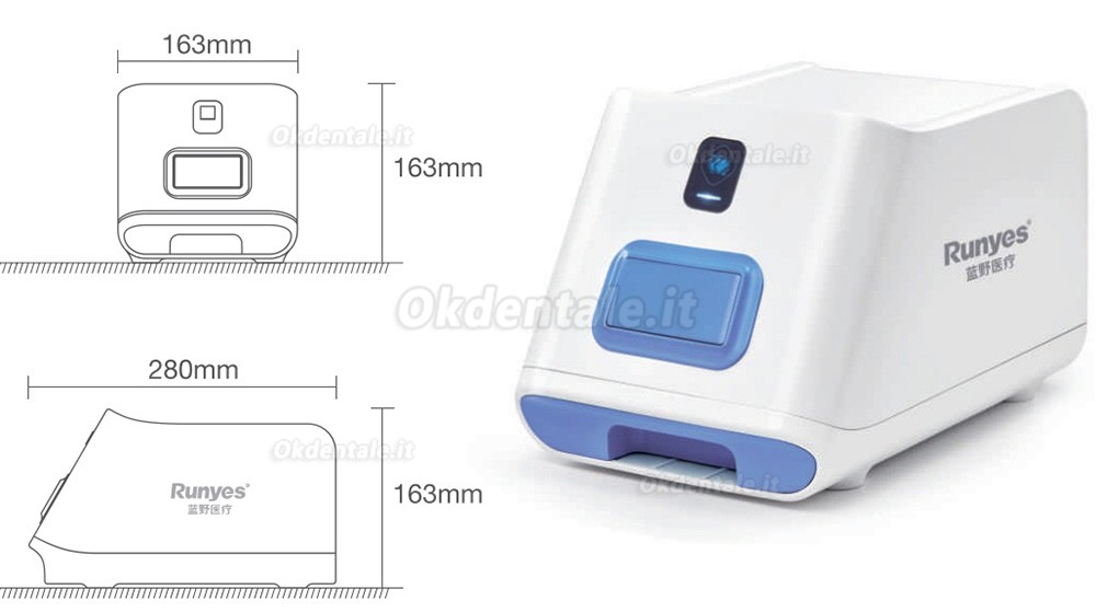 Scanner per lastre ai fosfori, Scanner ai fosfori per immagini intraorali Runyes® DS630 Scanner per lastre ai fosfori, Scanner ai fosfori per immagini intraorali Runyes® DS630