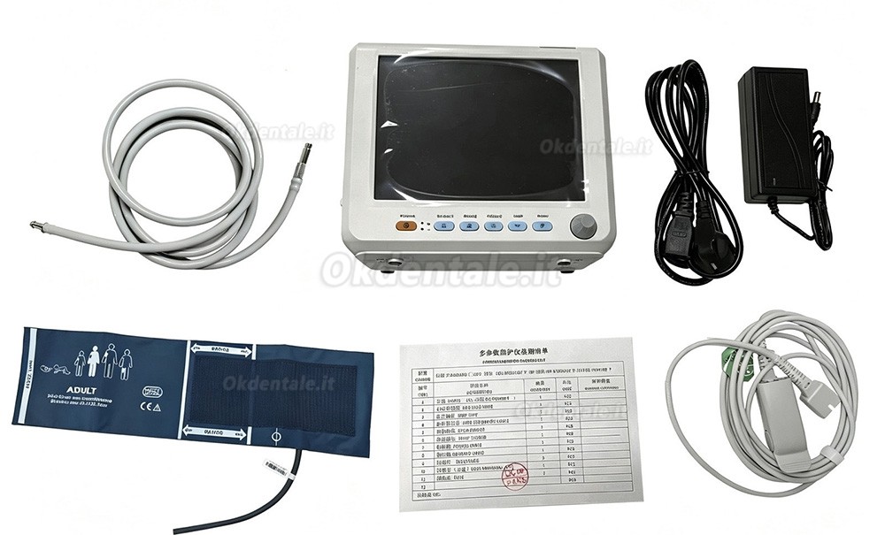 Monitor multiparametrico SINNOR SNP9000L-B da 8 pollici con 4 parametri (NIBP, SPO2, PR, TEMP)