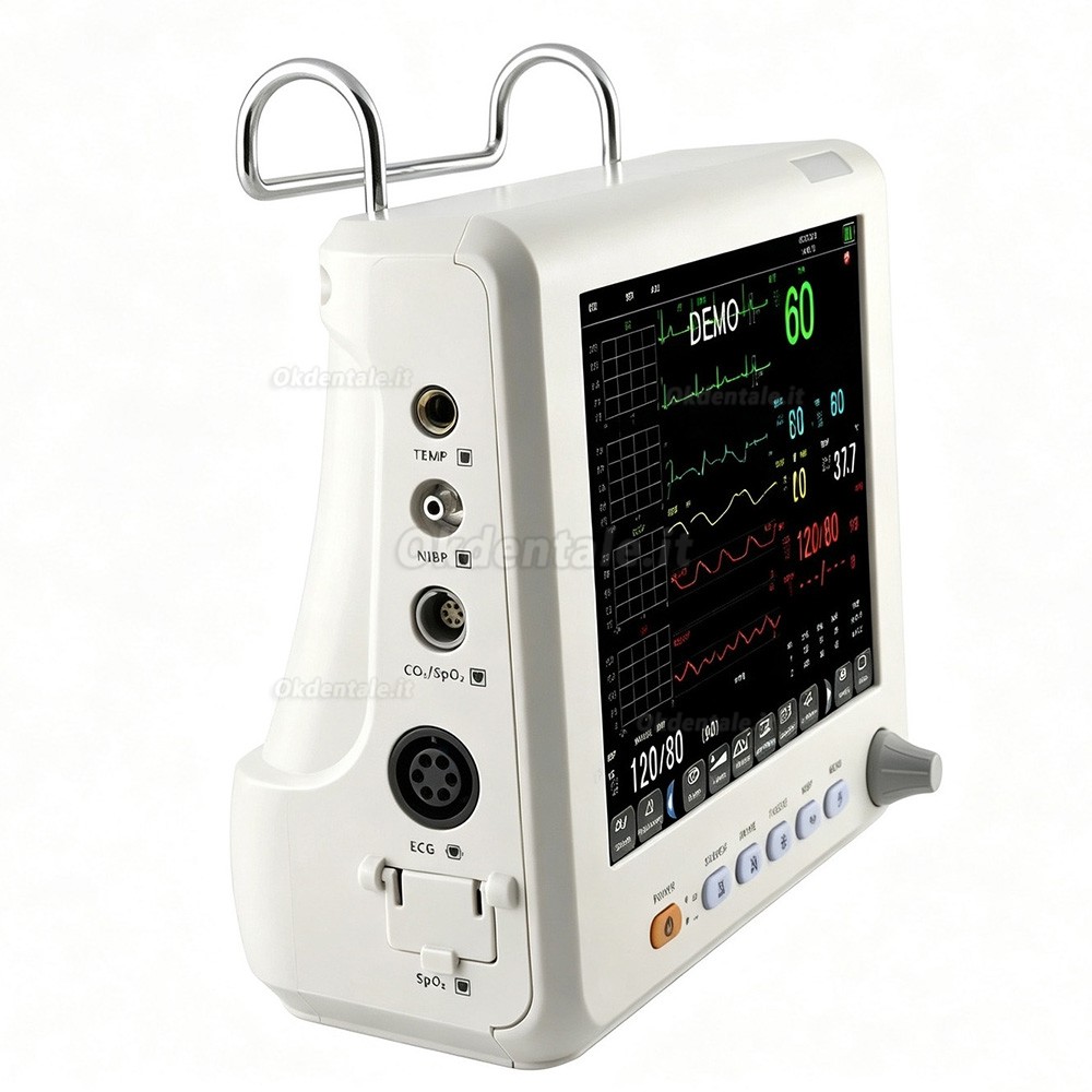 Monitor multiparametrico SINNOR SNP9000L-D da 8 pollici con 6 parametri (ECG, NIBP, RESP, TEMP, SPO2, PR) Monitor multiparametrico SINNOR SNP9000L-D da 8 pollici con 6 parametri (ECG, NIBP, RESP, TEMP, SPO2, PR)