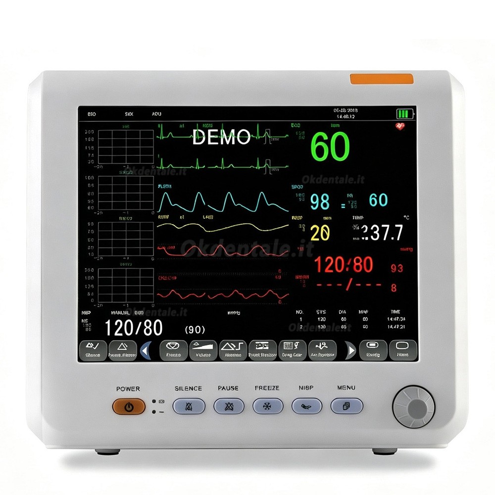 Monitor multiparametrico SINNOR SNP9000L-D da 8 pollici con 6 parametri (ECG, NIBP, RESP, TEMP, SPO2, PR) Monitor multiparametrico SINNOR SNP9000L-D da 8 pollici con 6 parametri (ECG, NIBP, RESP, TEMP, SPO2, PR)