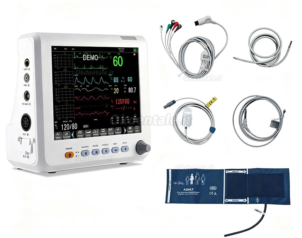 Monitor multiparametrico SINNOR SNP9000L-D da 8 pollici con 6 parametri (ECG, NIBP, RESP, TEMP, SPO2, PR) Monitor multiparametrico SINNOR SNP9000L-D da 8 pollici con 6 parametri (ECG, NIBP, RESP, TEMP, SPO2, PR)