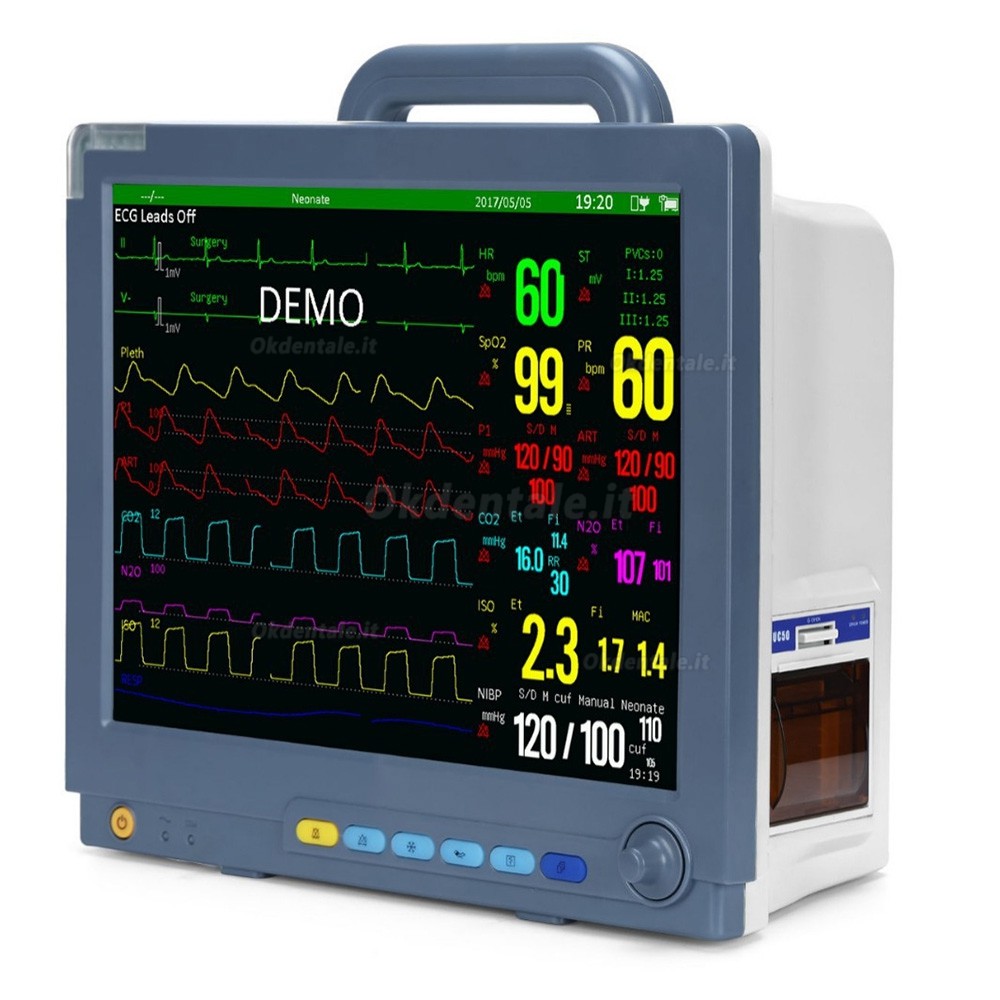 Monitor multiparametrico SINNOR SNP9000M da 15'' con 8 parametri e touchscreen Monitor multiparametrico SINNOR SNP9000M da 15'' con 8 parametri e touchscreen