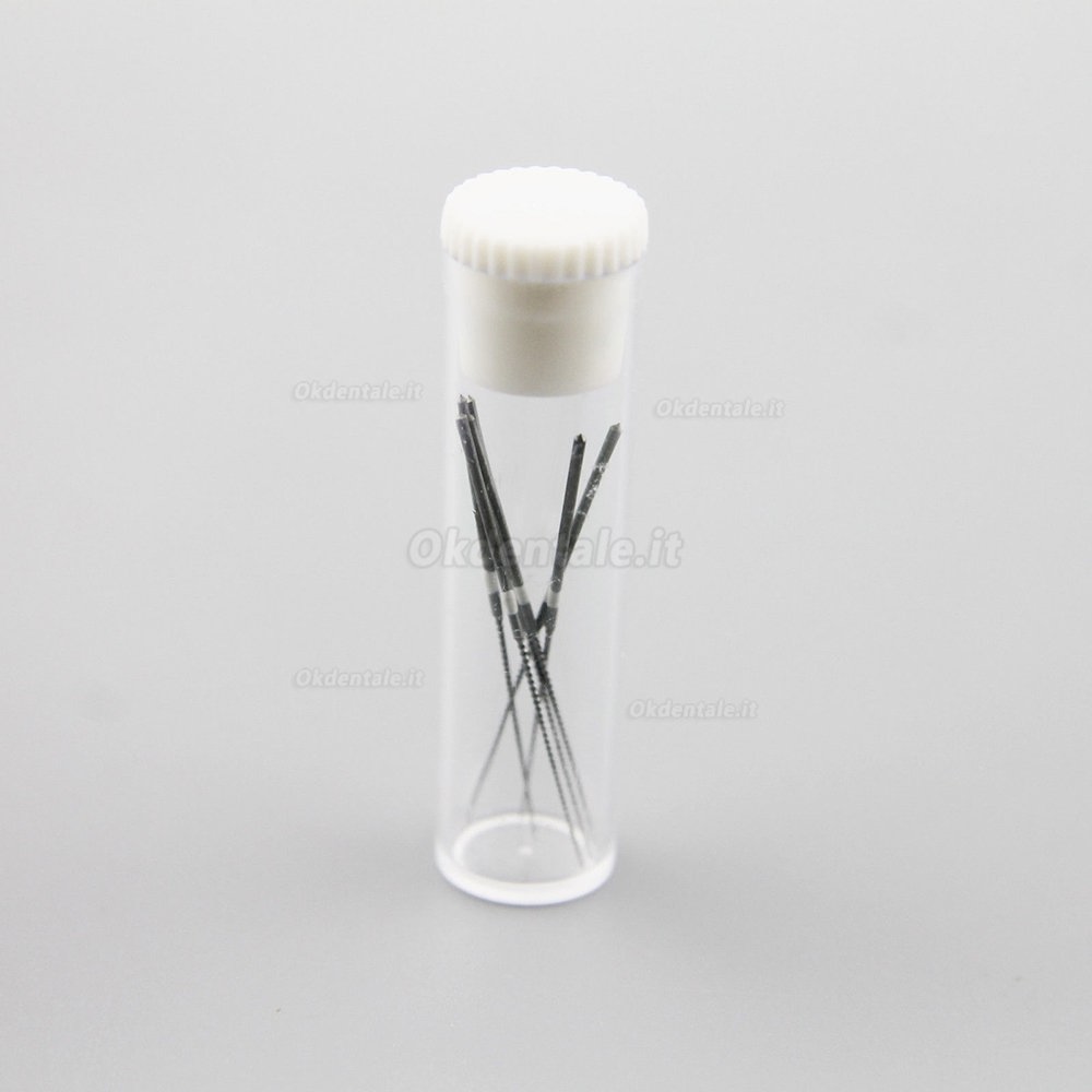 6 Bottiglia Woodpecker Endodonzia Niti U-FILE per Pulizia dentale Lime endodontiche K #15-40