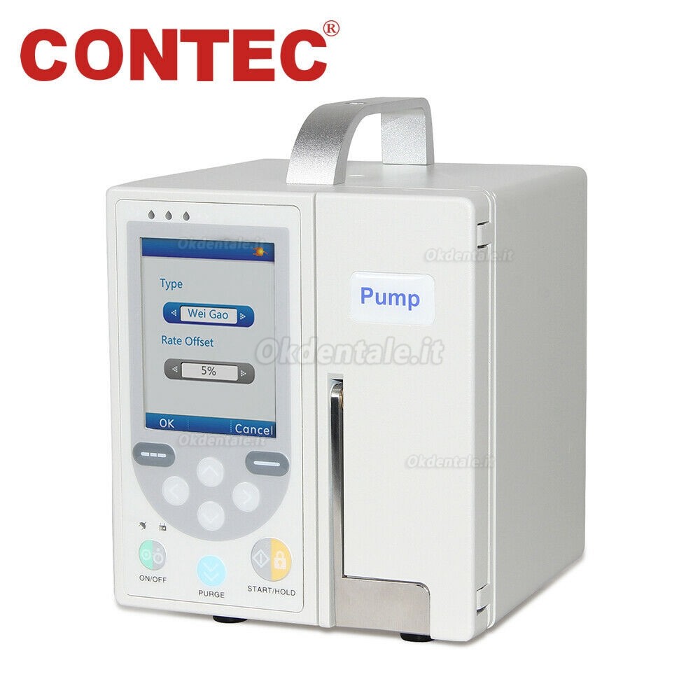 CONTEC SP750 Pompa di infusione volumetrica pompa a siringa per controllo fluido IV, allarme, LCD