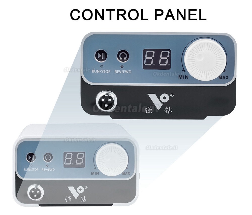 Micromotore Brushless per laboratorio dentale STRONGDRILL FN323AWS con manipolo da 50000 giri/min