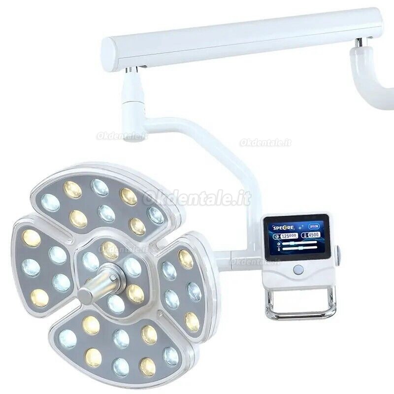 Saab® KY-P139-2 lampada scialitica per impianti dentali con montaggio a soffitto 64 LED (compatibile Wave one)