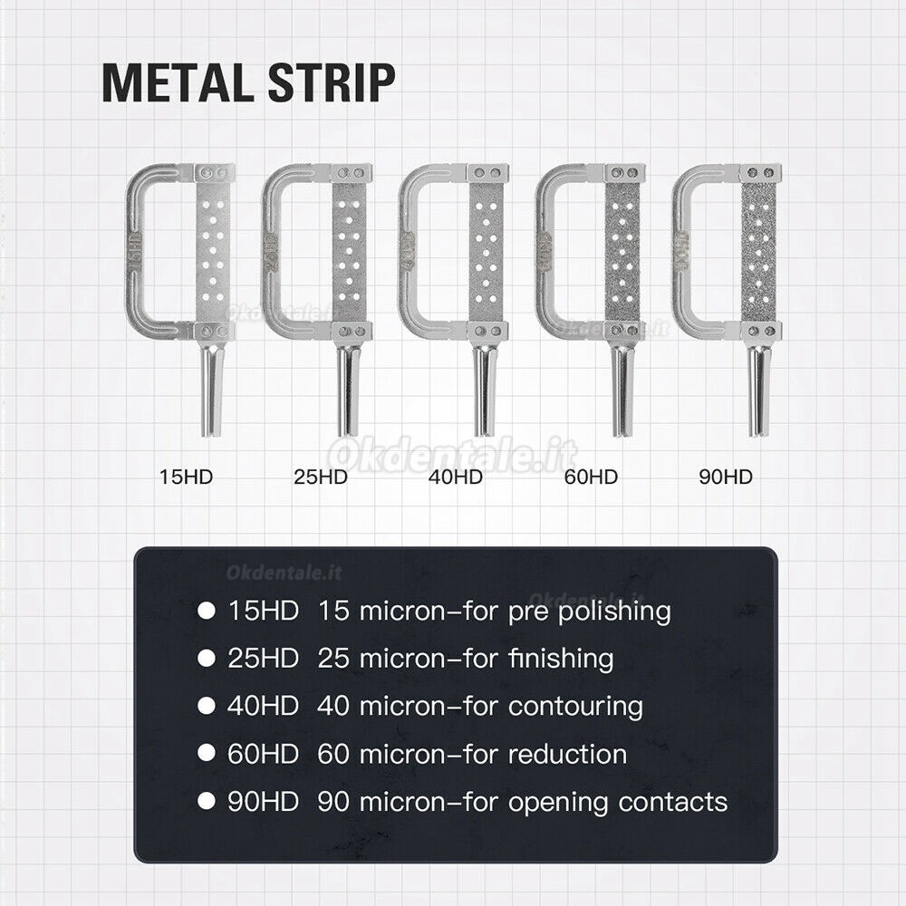 Westcode 1:1 contrangolo reciprocante interprossimale (IPR) 4:1 blu con kit stripping 10pz