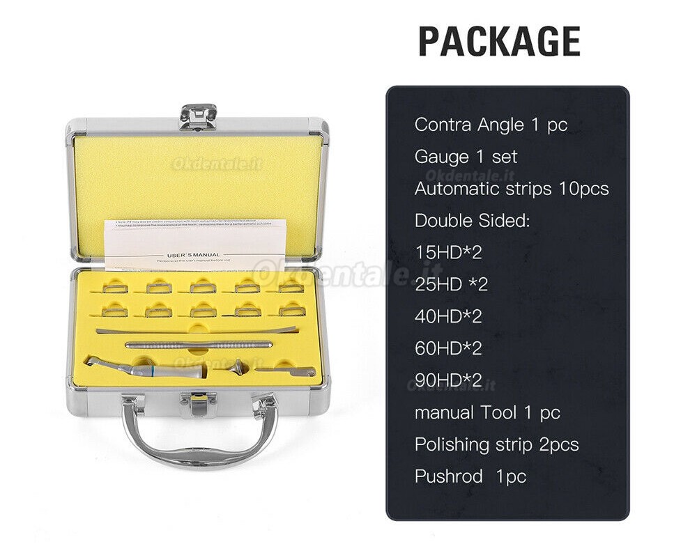 Westcode 1:1 contrangolo reciprocante interprossimale (IPR) 4:1 blu con kit stripping 10pz