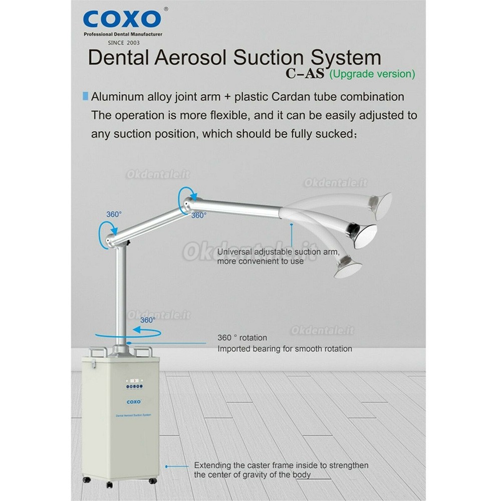 COXO C-AS aspiratore aerosol dentista con sterilizzazione UV (approvato dalla CE e FDA)