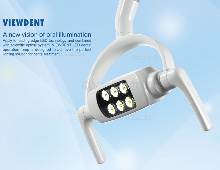 Dentale 8W Luci di soffitto LED Lampada scialitica odontoiatrico con braccio PT