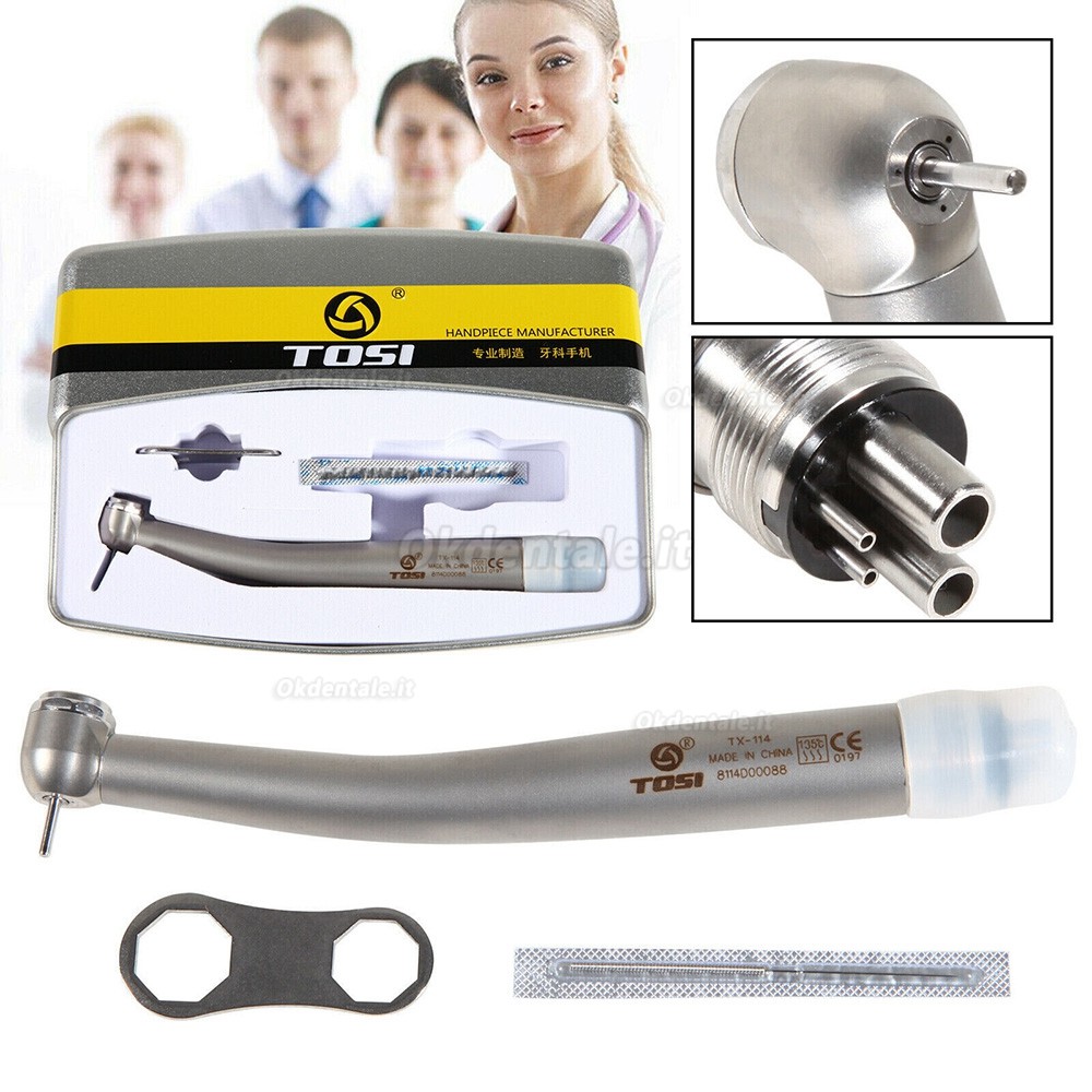 TOSI TX-114 Turbina dentale manipolo dentale ad alta velocità 4 fori