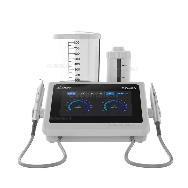 VRN® DQ-80 sistema multifunzione ablatore e lucidatore odontoiatrico (manipolo sopragengivale+sottogengivale)