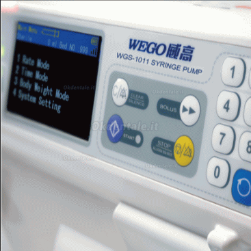 WEGO WGS-1011 Pompa a siringa elettronica ad alte prestazioni per uso medico