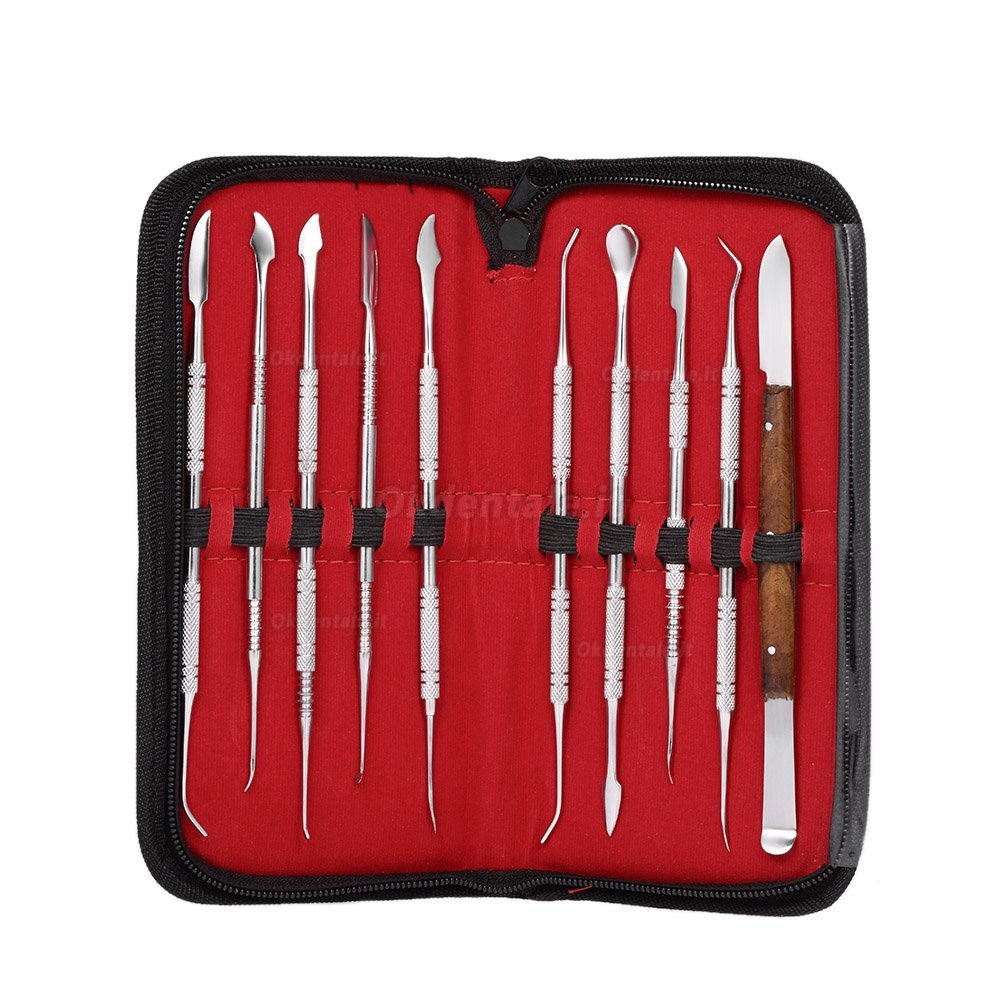 10Pcs Wax Carving Strumento Set Strumento Dentale Kit Versatile Attrezzature Di Laboratorio