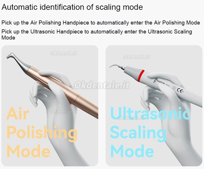 Woodpecker AP-B Attrezzature per la lucidatura ad aria + Ablatore ultrasuoni 