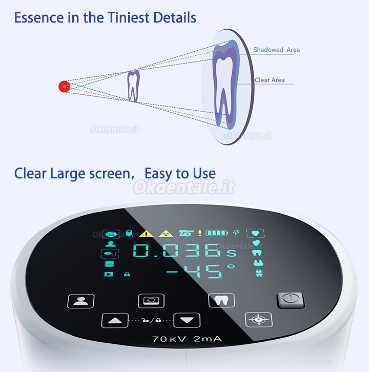 Woodpecker® Mini Ray radiografico endorale portatile / apparecchio radiologico portatile odontoiatrica