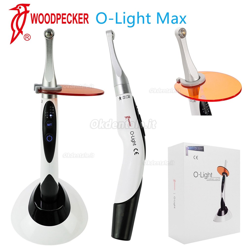 Lampada fotopolimerizzante dentale Woodpecker O-Light MAX (Testa in metallo, 1 seconda polimerizzazione)
