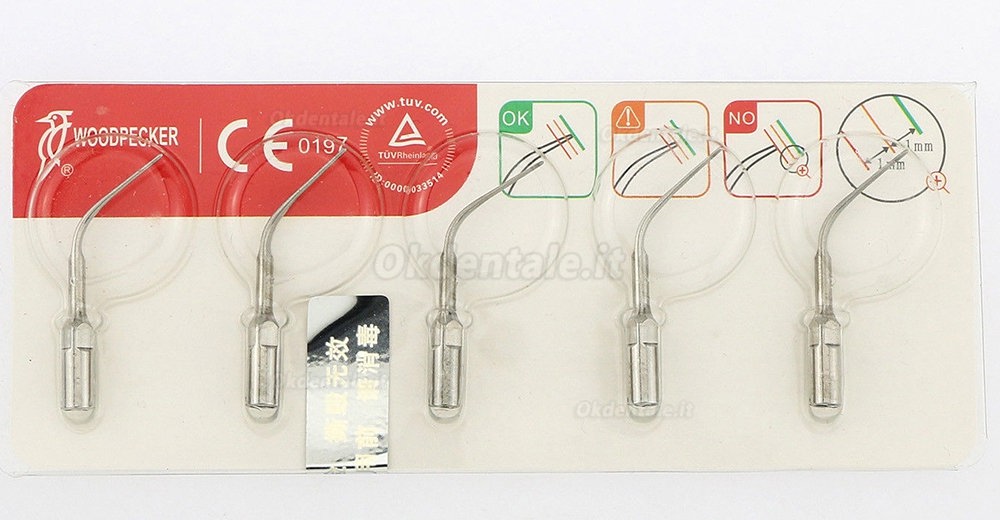 5Pcs Woodpecker® P3 Insertos de Periodoncia EMS Compatible