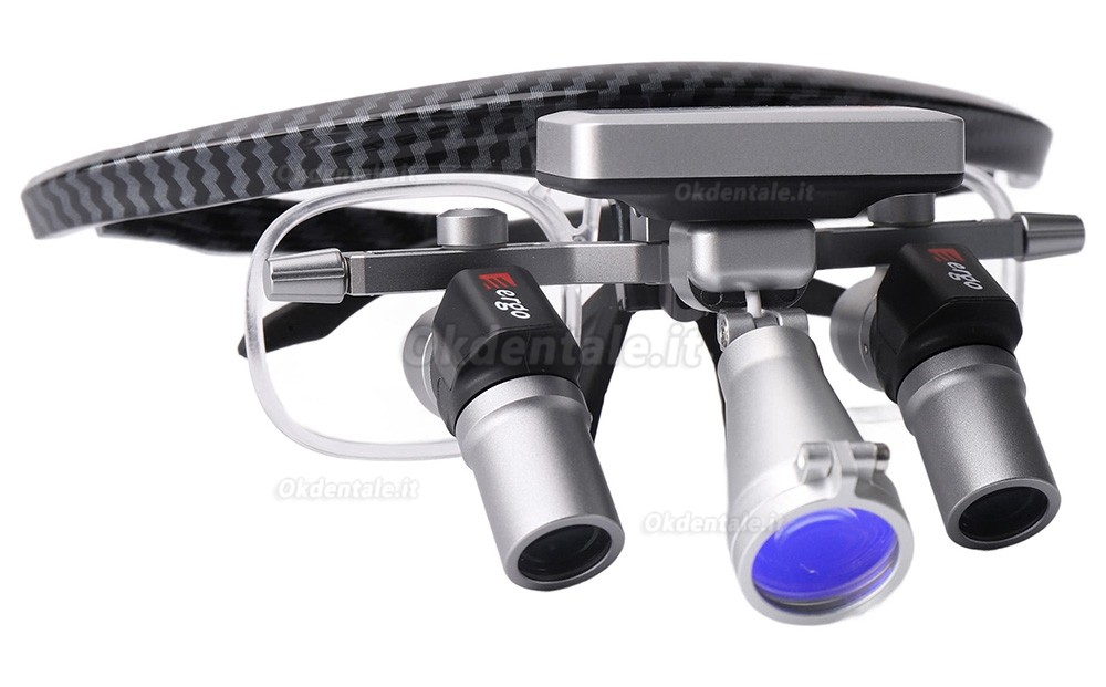 Occhialini d'ingrandimento dentale YUYO EL1+WL1 3X/4X/5X/6X con luce LED senza fili Occhialini d'ingrandimento dentale YUYO EL1+WL1 3X/4X/5X/6X con luce LED senza fili