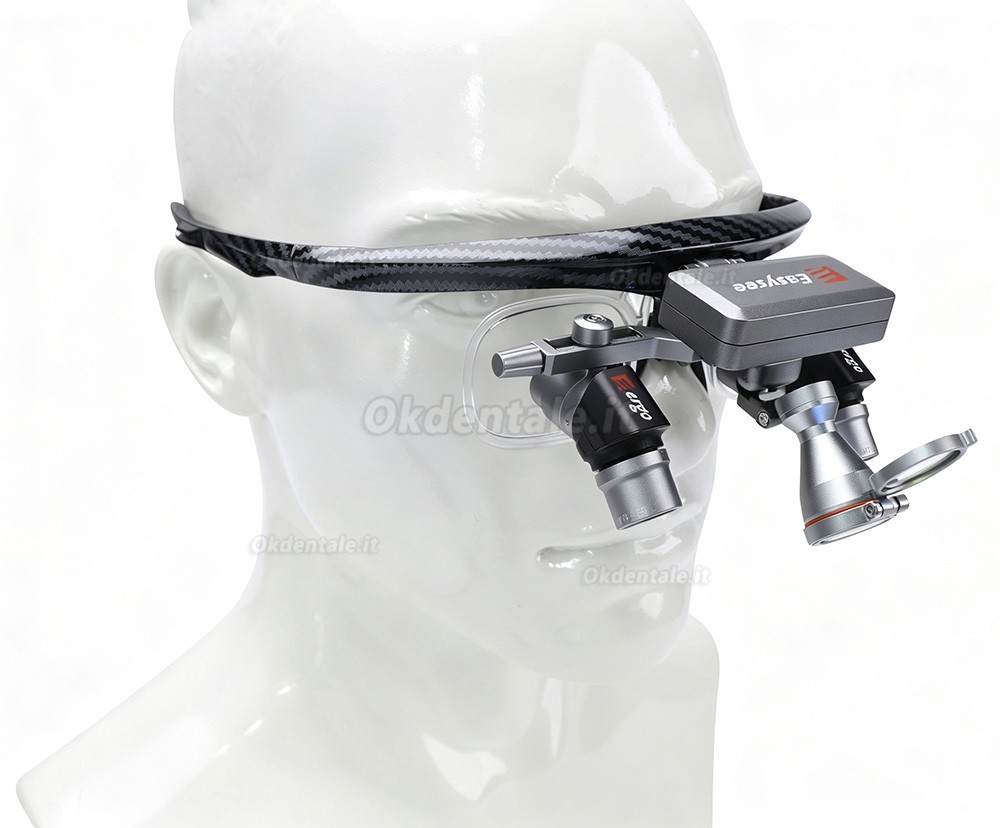 Occhialini d'ingrandimento dentale YUYO EL1+WL1 3X/4X/5X/6X con luce LED senza fili Occhialini d'ingrandimento dentale YUYO EL1+WL1 3X/4X/5X/6X con luce LED senza fili