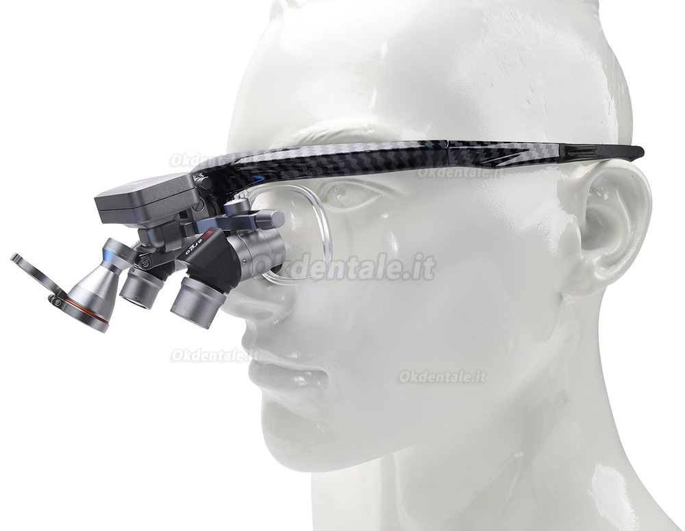 Occhialini d'ingrandimento dentale YUYO EL1+WL1 3X/4X/5X/6X con luce LED senza fili Occhialini d'ingrandimento dentale YUYO EL1+WL1 3X/4X/5X/6X con luce LED senza fili
