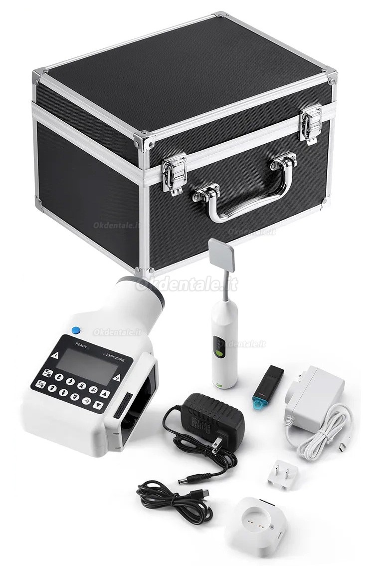 Apparecchio radiologico portatile dentale (schermo integrato) + Sensore rvg dentale senza fili iRay Pluto 0002XW Apparecchio radiologico portatile dentale (schermo integrato) + Sensore rvg dentale senza fili iRay Pluto 0002XW