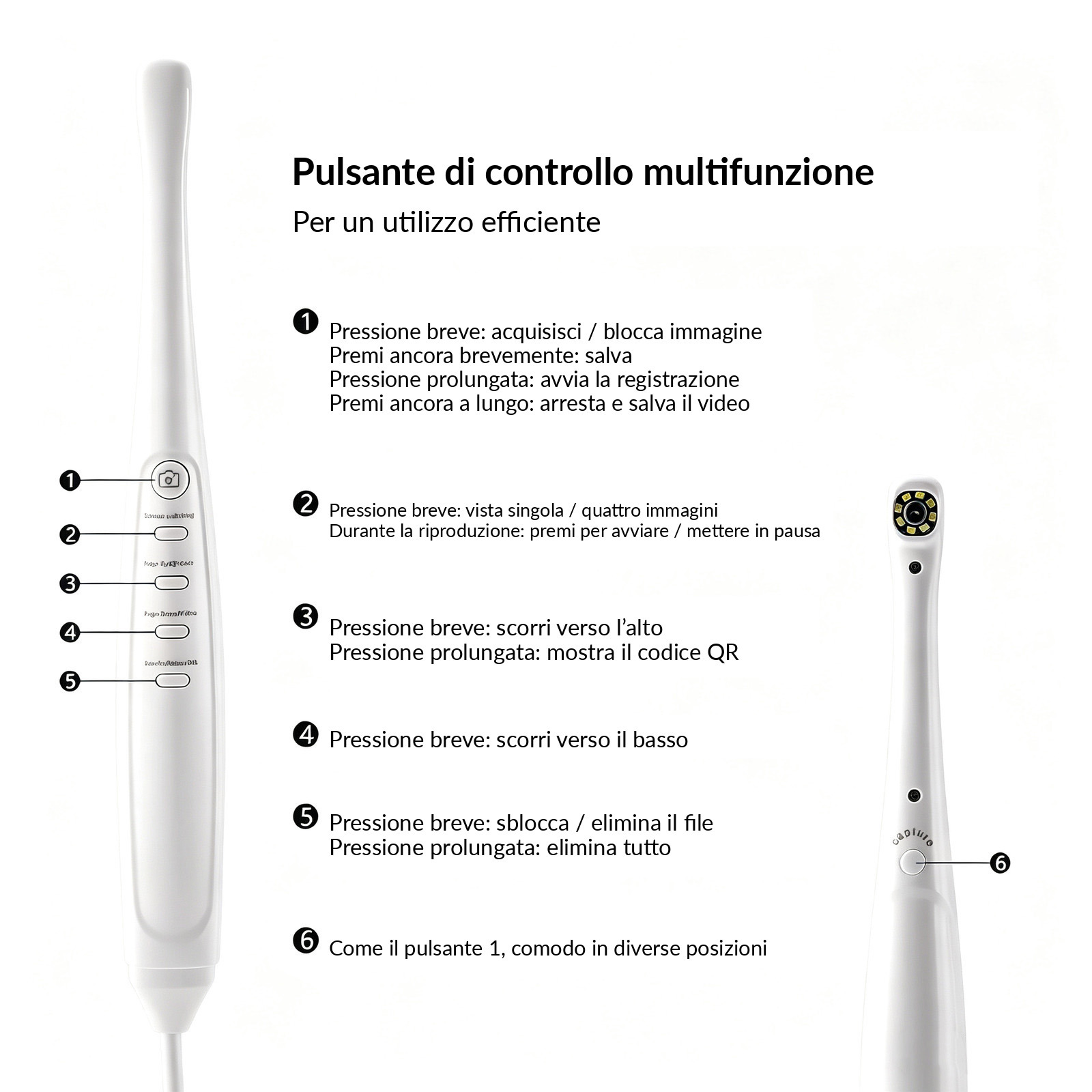 Telecamera intraorale dentale con monitor da 17 pollici + supporto regolabile