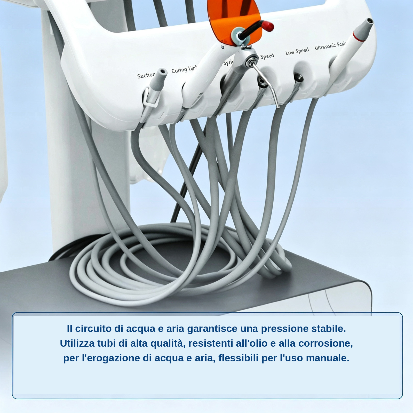 Portastrumenti per unit&agrave; odontoiatrica mobile ANZHI AZ-AP302D con compressore d'aria integrato