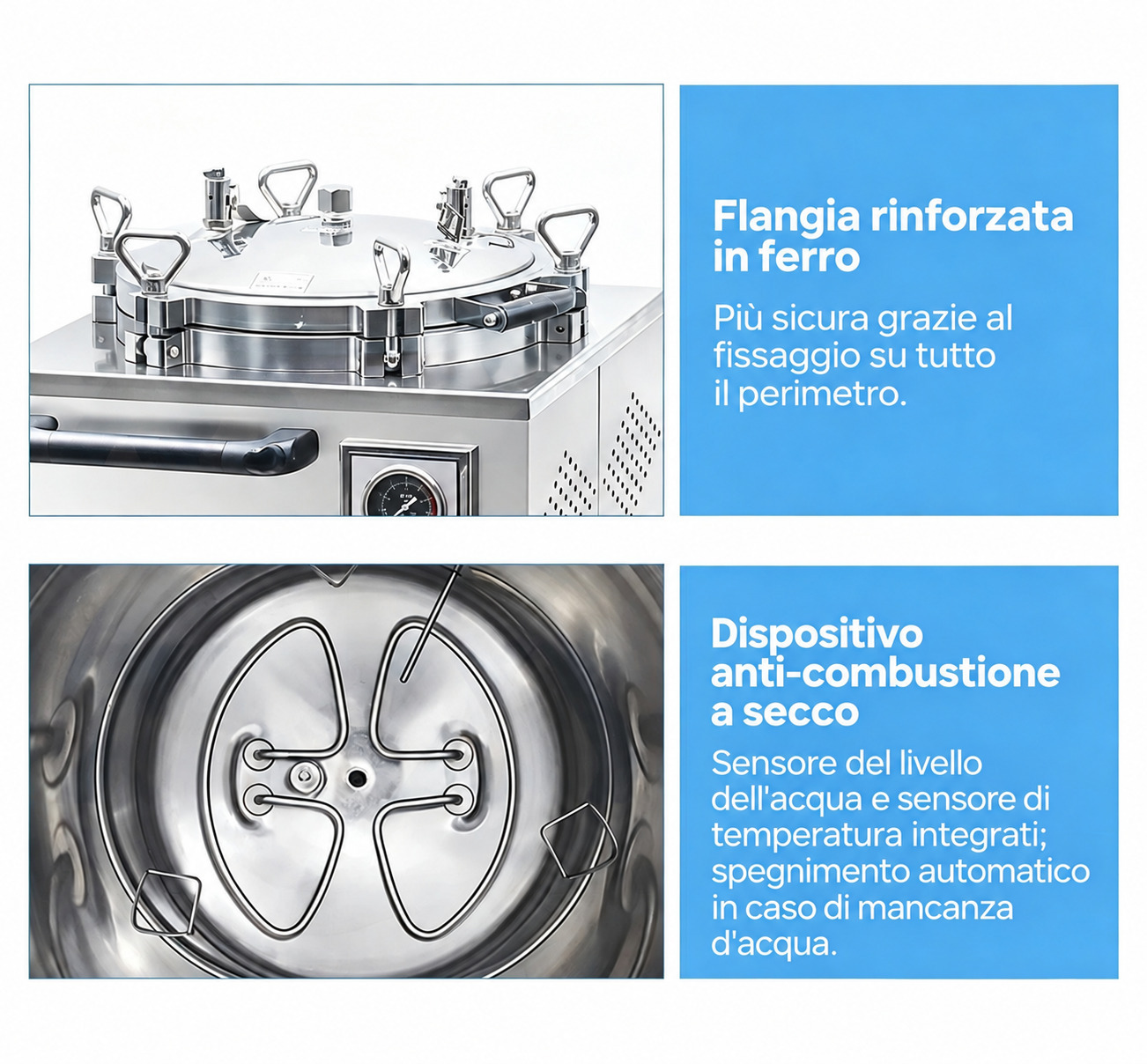 Sterilizzatore a vapore verticale per uso odontoiatrico da 35L/50L/75L/100L Sterilizzatore a vapore verticale per uso odontoiatrico da 35L/50L/75L/100L