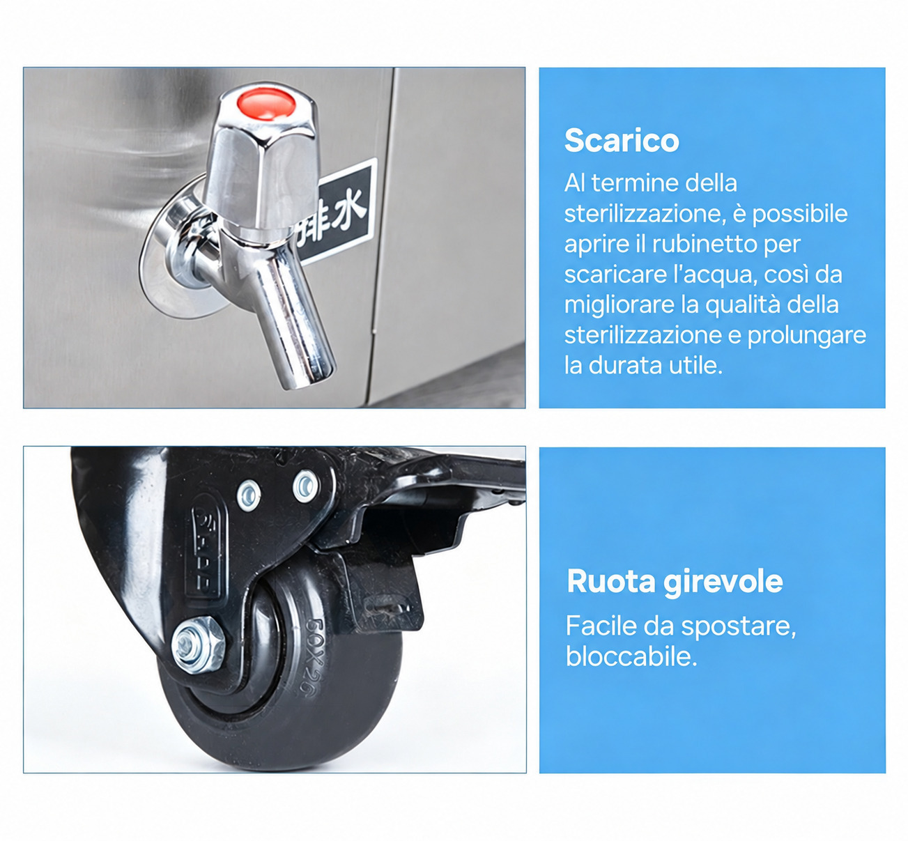 Sterilizzatore a vapore verticale per uso odontoiatrico da 35L/50L/75L/100L Sterilizzatore a vapore verticale per uso odontoiatrico da 35L/50L/75L/100L