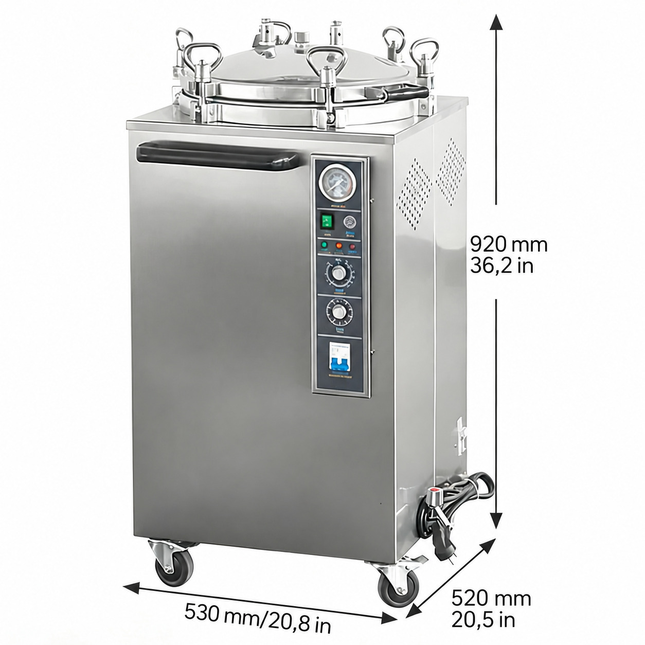 Sterilizzatore a vapore verticale per uso odontoiatrico da 35L/50L/75L/100L Sterilizzatore a vapore verticale per uso odontoiatrico da 35L/50L/75L/100L