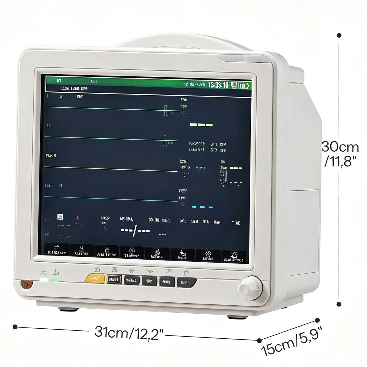 Monitor multiparametrico SINNOR SNP9000L-D da 8 pollici con 6 parametri (ECG, NIBP, RESP, TEMP, SPO2, PR) Monitor multiparametrico SINNOR SNP9000L-D da 8 pollici con 6 parametri (ECG, NIBP, RESP, TEMP, SPO2, PR)