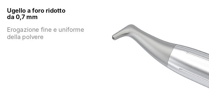 Attrezzature per lucidatura/ Getto d'aria a bicarbonato per uso odontoiatrico con 2/4 fori